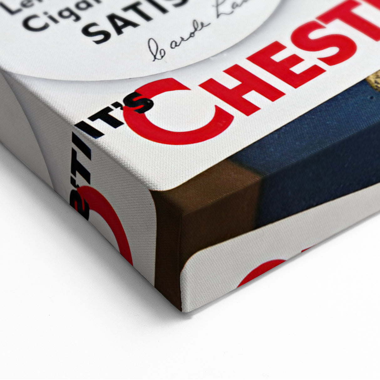 Vintage Chesterfield Cigarettes Ad Poster | Retro Flight Attendant Art