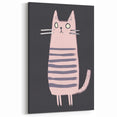 Minimalist Cat Illustration - Modern Kids Room Art