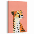 Modern Cheetah Portrait - Personalized Kids Room Art