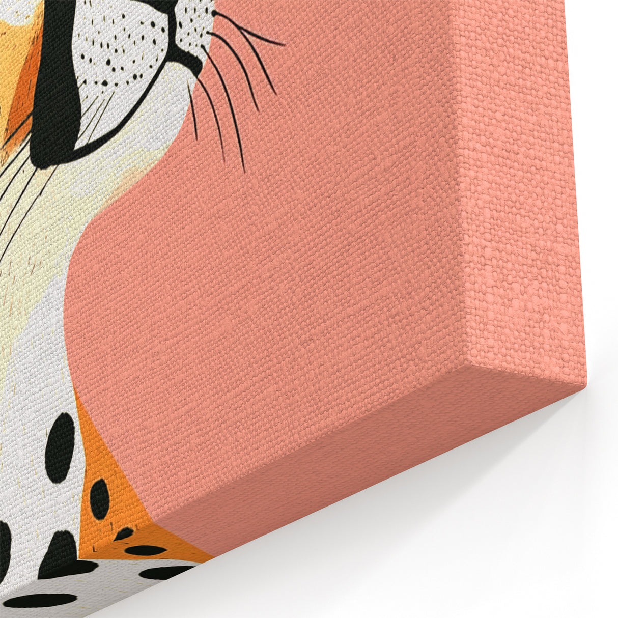 Modern Cheetah Portrait - Personalized Kids Room Art