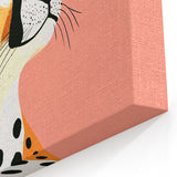 Modern Cheetah Portrait - Personalized Kids Room Art