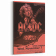 AC/DC Retro Poster Art – Vintage Rock Wall Art Print