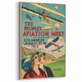 Vintage Aviation Poster – Retro Flight Meet Art Print