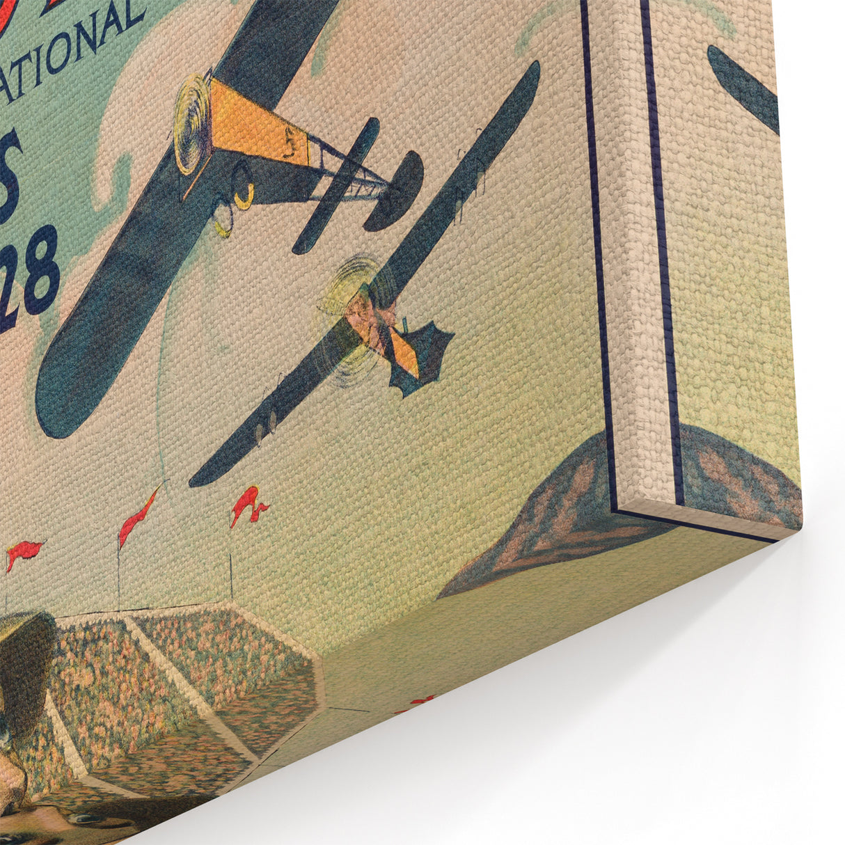Vintage Aviation Poster – Retro Flight Meet Art Print