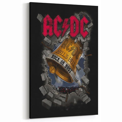 AC/DC Hell's Bell Retro Wall Art – Vintage Rock Poster Print
