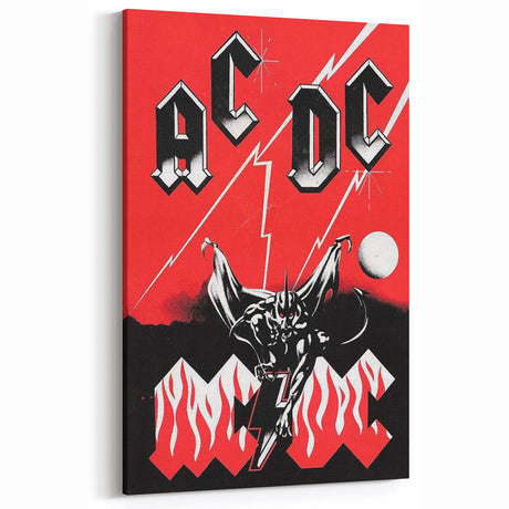 Retro AC/DC Poster - Classic 1979 "Highway to Hell" Wall Art