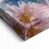 Romantic Floral Elegance - Modern Living Room Canvas Wall Art