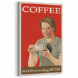 Vintage Retro Coffee Poster Art - Nostalgic Retro Wall Art