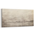 Vintage Landscape Art - Misty Mountains and Birds in Flight