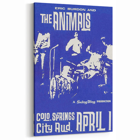The Animals Retro Poster – Vintage Concert Wall Art Print