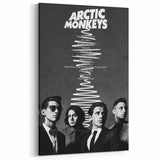 Arctic Monkeys Retro Poster – Vintage Black & White Wall Art