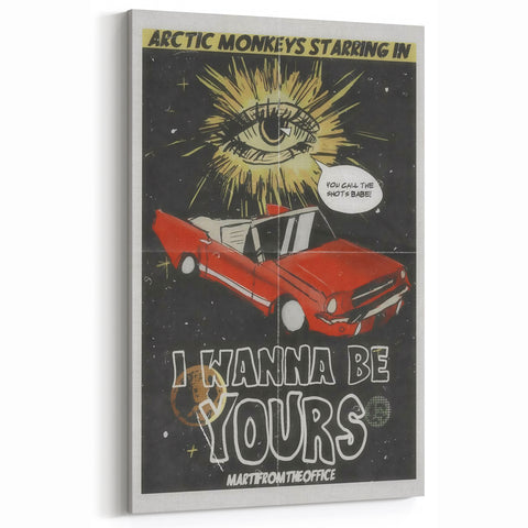 Arctic Monkeys I Wanna Be Yours Poster – Retro Space Wall Art
