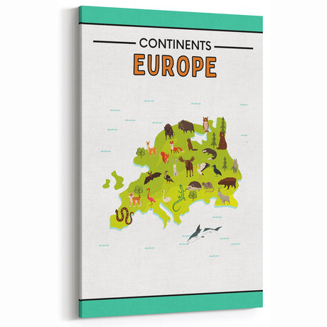 Classroom Educational Posters – Australia Map Learning Print