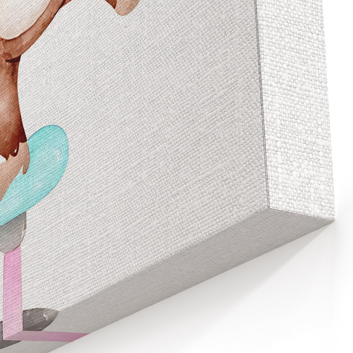 Circus Monkey Girls Room Wall Art - Playful Nursery Print