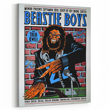 Beastie Boys 2004 Concert Poster – Retro Hip-Hop Wall Art