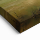 Vintage Landscape Art - Tranquil Country House and Lush Fields