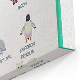 Arctic Animals Kids Educational Wall Art - Learning Print
