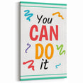 Kids' Room Educational Decor – You Can Do It Motivational Print