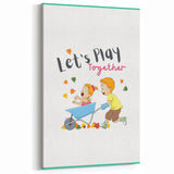 Educational Nursery Wall Decor - Playful Friendship Art