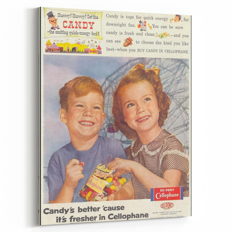 Retro DuPont Candy Poster - Vintage Kitchen Wall Art Print