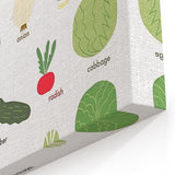 Vegetables Kids Educational Wall Art - Learning Poster for Classrooms