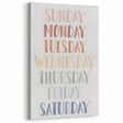 Days of the Week Kids Educational Wall Art - Learning Poster for Classrooms