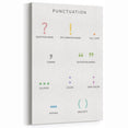 Punctuation Kids Educational Wall Art - Grammar Learning Poster