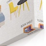 Furniture Kids Educational Wall Art - Learning Poster for Classrooms