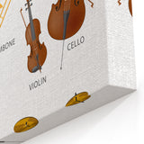 Musical Instruments Educational Wall Art - Kids' Learning Poster