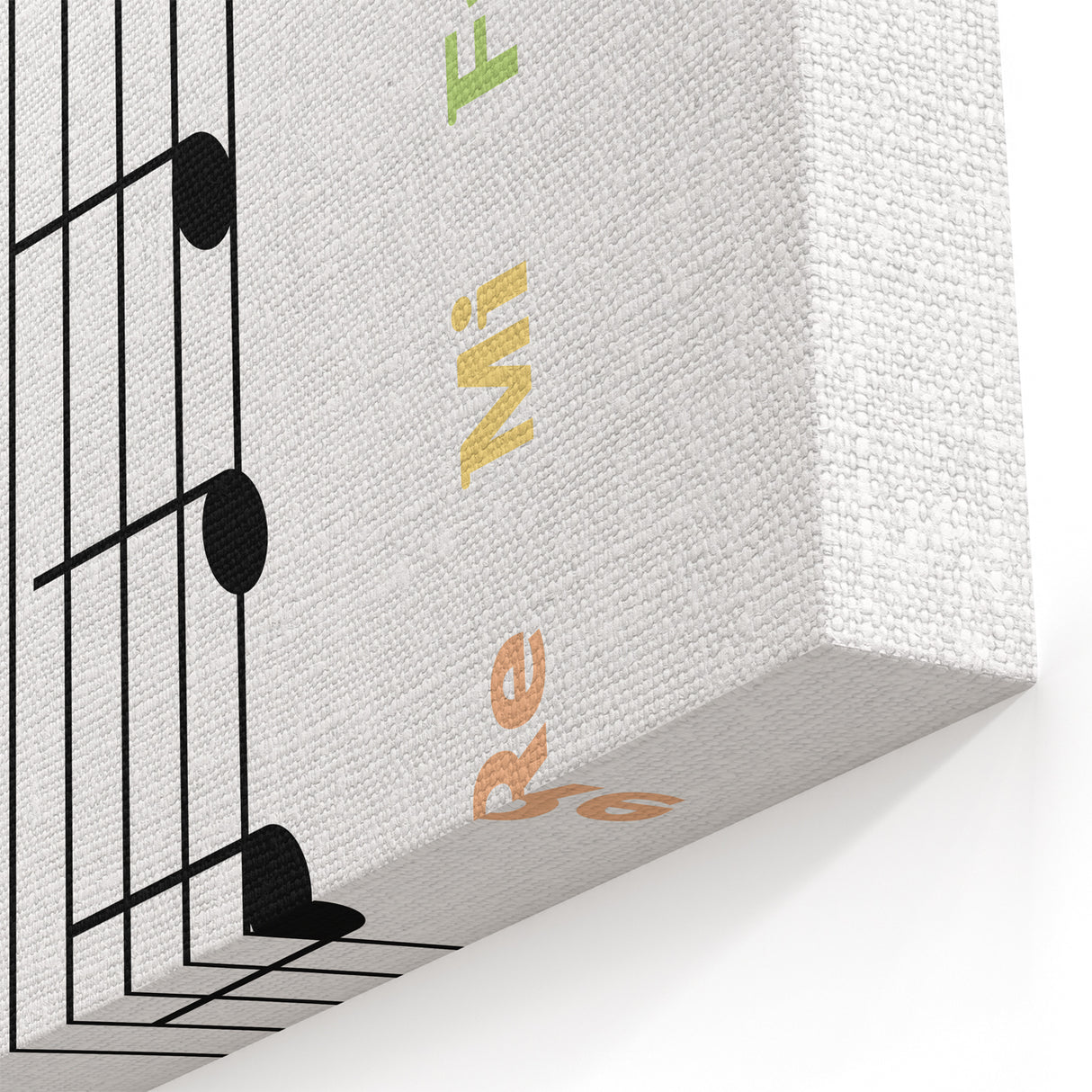 Musical Notes Educational Wall Art - Kids' Learning Poster