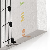 Musical Notes Educational Wall Art - Kids' Learning Poster