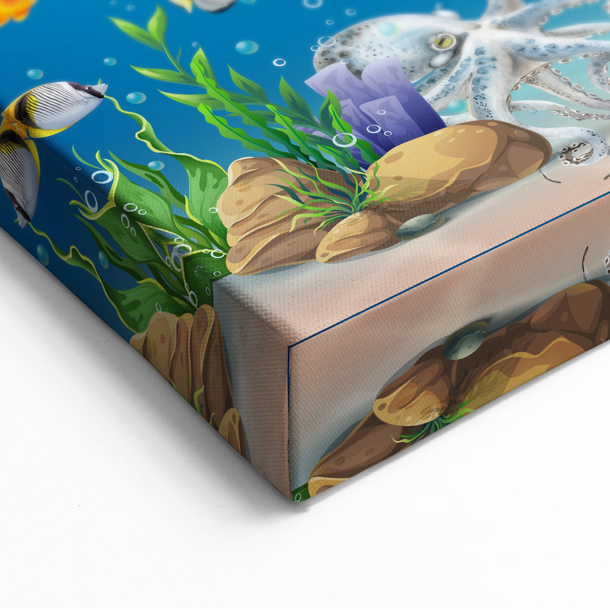 Underwater Marine Life Educational Wall Art - Kids' Learning Poster