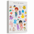 Clothing Educational Wall Art - Kids' Learning Poster
