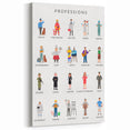 Professions Educational Wall Art - Kids' Learning Poster