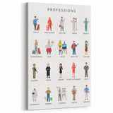 Professions Educational Wall Art - Kids' Learning Poster