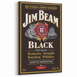 Retro Jim Beam Black Bourbon Poster Art - Vintage Wall Decor