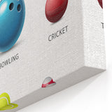 Sports Balls Educational Wall Art - Kids' Learning Poster