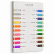 Colors Educational Wall Art - Kids' Learning Poster