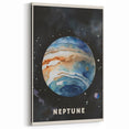 Numbers and Shapes Wall Art - Neptune Planet Space Poster