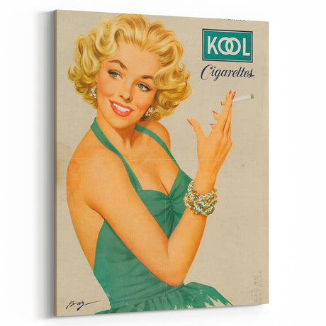 Retro Kool Cigarettes Poster Art - Mid-Century Vintage Wall Decor