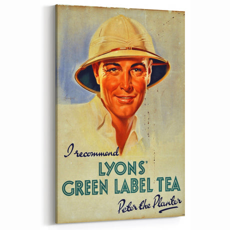 Vintage Lyons' Green Label Tea Ad | Peter the Planter Art Print