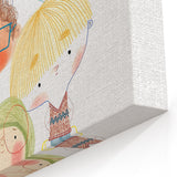 Whimsical Kids Group Wall Art - Girls Room & Playroom Decor