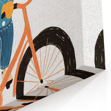 Adorable Bear on Bicycle Wall Art - Girls Room & Playroom Decor