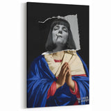 Modern Pop Art Virgin in Prayer - Contemporary Canvas Print