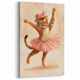 Graceful Ballerina Tiger Wall Art - Girls Room & Nursery Decor