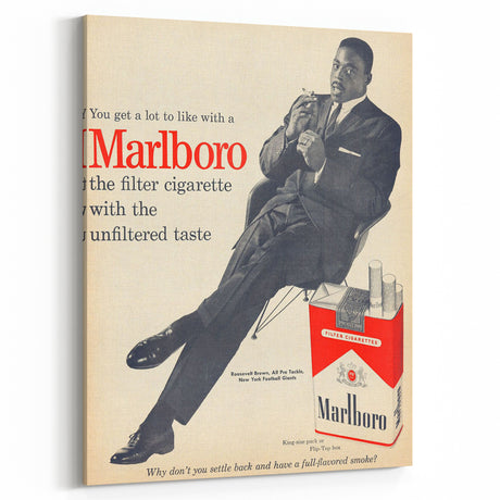 Retro Marlboro Ad Wall Art – Vintage Print for Classic Decor