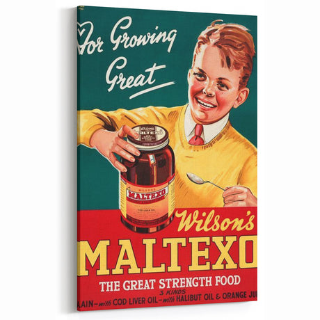 Retro Maltexo Ad Wall Art – Vintage Print for Classic Decor