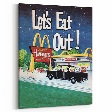 Retro McDonald's Ad Wall Art – Vintage Print for Classic Decor