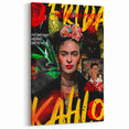 Frida Kahlo Pop Art Wall Art - Vibrant Mexican Modernism Canvas