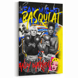 Basquiat & Warhol Pop Art Wall Art - Vibrant Duo Canvas Print